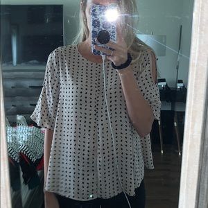 Slit Shoulder Blouse